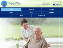 Tablet Screenshot of happyathomeinhomecare.com